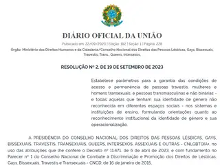 Governo Lula orienta que escolas permitam uso de banheiro de acordo com identidade de gênero