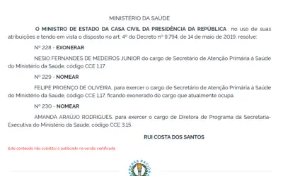 Esposa do ex-governador Ricardo Coutinho é nomeada para cargo no governo Lula com salário de R$ 14.849,50
