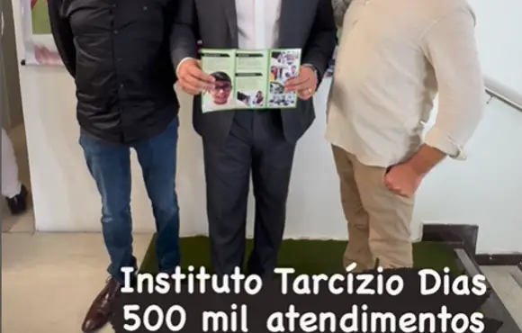 Instituto Tarcizio Dias celebra 500 mil atendimentos e recebe nova emenda do Deputado Federal Cabo Gilberto Silva